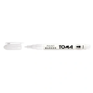 Marker olejowy Toma biały, biały 2,5mm okrągła końcówka (TO-440 7 2)