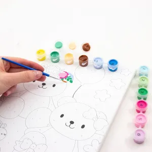 Zestaw kreatywny dla dzieci malowanie po numerach Kidea (OMNMIKA)