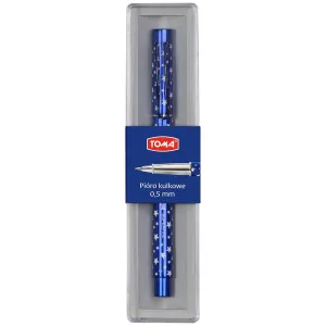 Pióro kulkowe w gwiazdki wkład niebieskie Toma (TO-828)