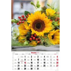 Kalendarz ścienny Avanti wieloplanszowy paskowy 285mm x 420mm (5901769620476)