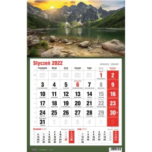 Kalendarz ścienny Avanti trójdzielne (5901769620582)