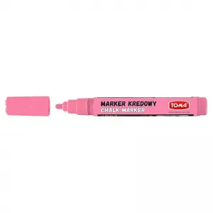 Marker specjalistyczny Toma pastelowy rózowy kredowy, różany 4,5mm okrągła końcówka (To-292)