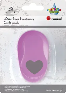 Dziurkacz ozdobny Craft-Fun Series 25mm serce Titanum (T-8810-5F)