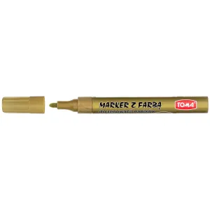 Marker specjalistyczny Toma, złoty 2,5mm okrągła końcówka