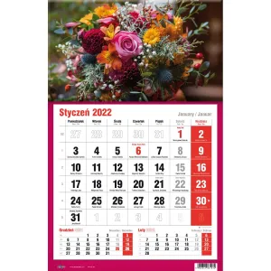 Kalendarz ścienny Avanti trójdzielne (5901769620582)