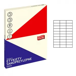 Etykieta samoprzylepna Grand A4 - biały 70mm x 29,7mm (009)