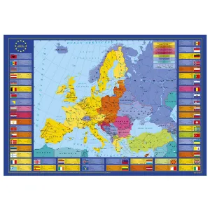 Podkład na biurko Derform Unia Europejska 490mm x 340mm (POUE)