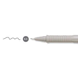 Cienkopis kreślarski Ecco Pigment wkład czarny 0,3mm 1kol. Faber Castell (FC166399)