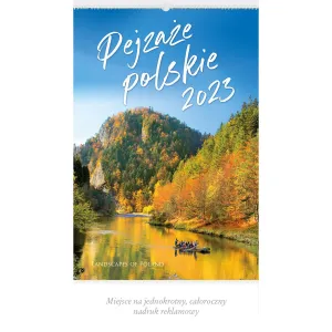 Kalendarz ścienny Lucrum PEJZAŻE POLSKIE 13-planszowe 320mm x 470mm (RW01)