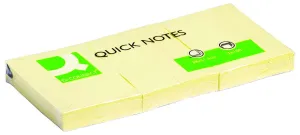 Notes samoprzylepny (karteczki) żółty 100k [mm:] 38x51 Q-Connect (KF10500)