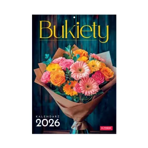Kalendarz ścienny A4 BUKIETY A4 x 300mm Press (5904830713442)