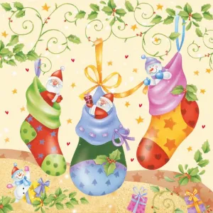 Serwetki Pol-mak gwiazdka - mix 330mm x 330mm (Sd GW)