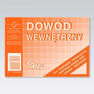 Druk offsetowy A6 Dowód wewnętrzny 50k. Michalczyk i Prokop (K-13)