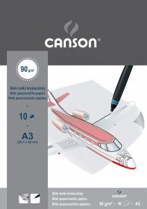 Kalka kreślarska Canson A3 - bezbarwny 90g 297mm x 420mm (200005505)