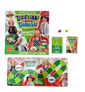 Gra planszowa CIEKAWOSTKI O POLSCE DZIECIAKI KONTRA DOROŚLI Alexander