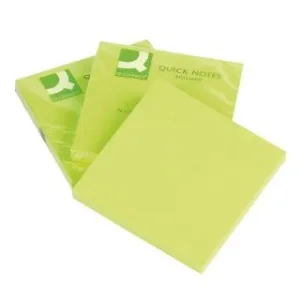 Notes samoprzylepny (karteczki) zielony 80k [mm:] 76x76 Q-Connect (KF10515)