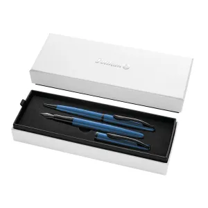 Zestaw piśmienniczy Jazz Noble Elegance Aqua pióro+długopis Pelikan (400198413)