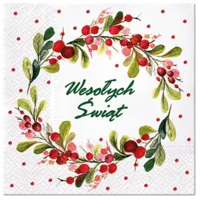 Serwetki Paw Lunch BN - biały 330mm x 330mm (SDL234299)