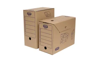 Pudło archiwizacyjne Elba Tric 3 A4 - brązowy 265mm x 155mm x 340mm (100552624)