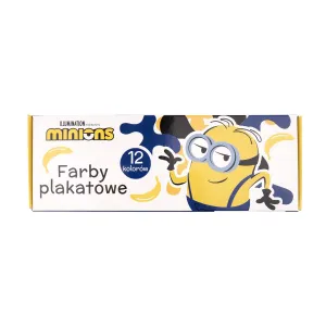 Farby akwarelowe Minionki 20ml 12 kolor. Beniamin