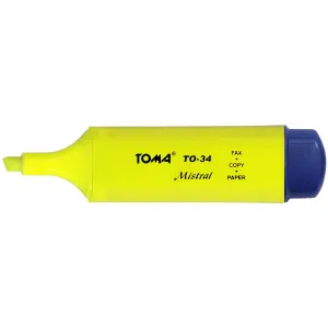 Zakreślacz Toma, żółty 1,0-5,0mm (TO-334 0 2)
