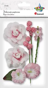 Ozdoba papierowa Craft-Fun Series kwiaty Titanum (25YX0902-7)