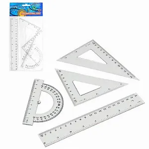 Komplet geometryczny Starpak 20 cm 4 el.
