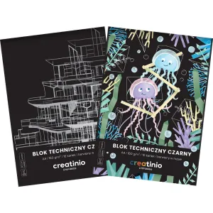Blok techniczny Creatinio A4 czarny 160g 10k Top 2000 (400176681)