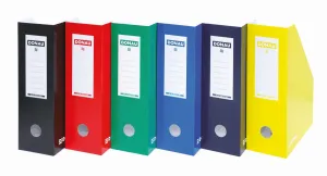 Pojemnik na dokumenty pionowy A4 niebieski tektura [mm:] 100x320x 255 Donau (7648101-10FSC)