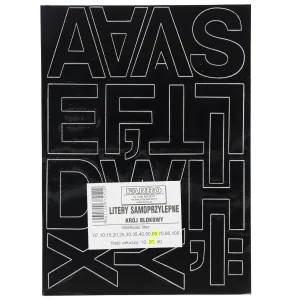 Naklejka (nalepka) litery samoprzylepne carne (60mm)