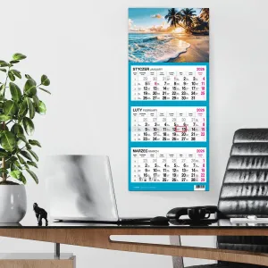 Kalendarz ścienny PALMY 310mm x 790mm Press