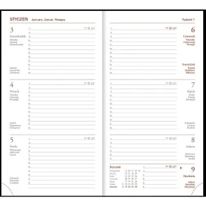 Kalendarz książkowy (terminarz) 5907751186104 Wokół Nas Vivella A6 (A6T121B)