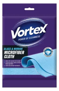 Ścierka z mikrofibry do szkła i luster niebieska mikrofibra [mm:] 350x350 Vortex (BS-VR-488167)
