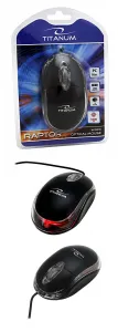 Mysz Titanum raptor 3d - czarny (tm102k)