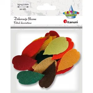 Ozdoba filcowa Titanum Craft-Fun Series Liście (3639)