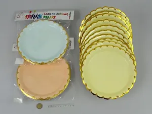 Talerz jednorazowy One Dollar Party mix śr. 230mm 10 szt (214811)