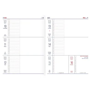 Kalendarz książkowy (terminarz) TENO IMPRESS notesowy 145mm x 194mm Telegraph (N1)