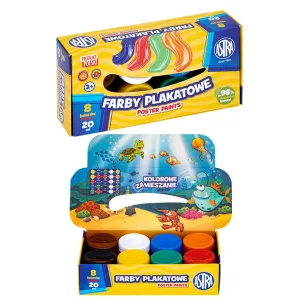 Farby plakatowe kolor: mix 20ml 8 kolor. Astra (301123041)