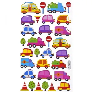 Naklejka (nalepka) Titanum Craft-Fun Series pojazdy, znaki drogowe (LXE-014)