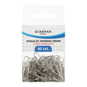 Spinacze okrągły Office 28mm 80 szt Starpak (563702)