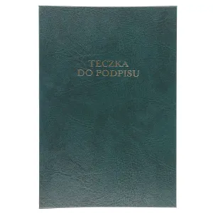 Teczka do podpisu A4 zielony 12k. tektura pokryta folią Barbara (1822213)