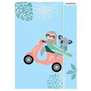 Teczka kartonowa na gumkę KOALA A4 mix Starpak (536503)