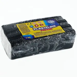 Plastelina 1 kol. CZARNY 1000g Astra