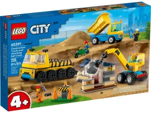 Klocki konstrukcyjne City Pojazdy budowlane i kule do wyburzania Lego (60391)