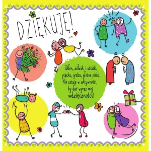 Kartka składana Karnet  kw dziękuje 2 kw Henry (5907465660693)