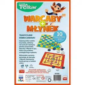 Gra strategiczna Trefl Trefliki WARCABY/MŁYNEK (01920)