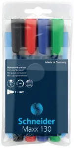 Marker permanentny Maxx 130 wkład mix 1-3mm okrągła końcówka Schneider (SR113094)