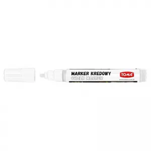 Marker specjalistyczny Toma biały kredowy, biały 4,5mm okrągła końcówka (To-292)