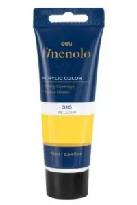 Farba olejna FINENOLO ŻÓŁTA kolor: żółta 75ml 1 kolor. Deli (EC75-_WH)
