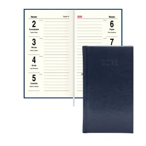 Kalendarz książkowy (terminarz) SLIM 3/4 B6 Press (tygodniowy)